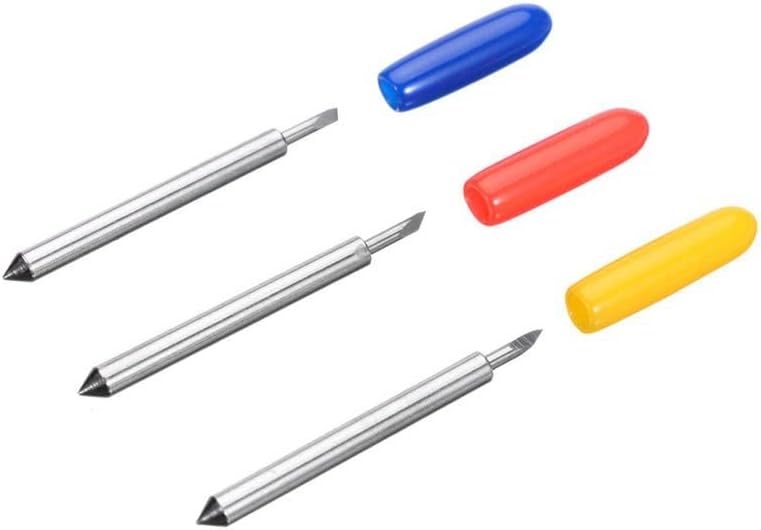 PLOOTA 80Pcs Die Cut Blades for Air 2/Air 3, 30 Fine Point, 45 Standard, 60 Deep Cut, Carbide Blades, Blue, Red, Multicolor - Image 4